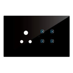 Blade Touch 4 Switch 1 Socket (All 6A Switch)