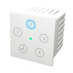 Touch 4 Speed Modular WiFi Smart Fan Regulator (White )