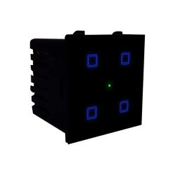 Touch 4 Port WiFi Smart Switch (Black)